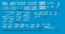 Peddinghaus-Decals 1/72 4239 Russo Adesivi Marcatura Carroarmato Ucraina 2023