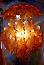 LAMPADARIO VINTAGE IN MADREPERLA ROSA/ARANCIO Verner Panton style