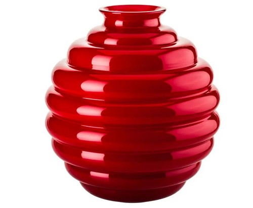 Venini deco rosso vaso - venini,
