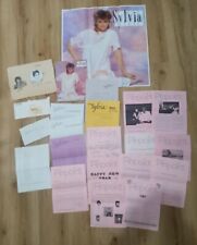 Sylvia Fan Club Material fanzines poster photo tour program pin membership card