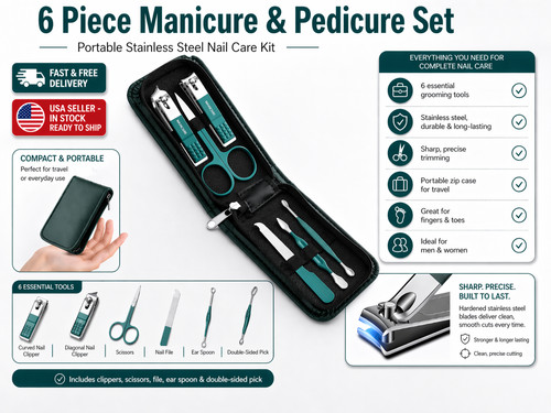 Set pezzi tagliaunghie - set, 6