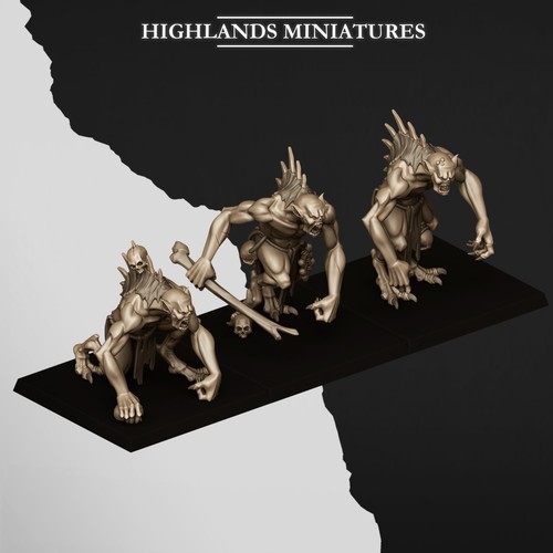 Giant ghouls pezzi - pezzi, 28mm