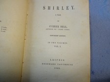Shirley A Tale. By Currer Bell