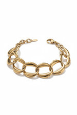 Bracciale Catena Donna Maglie XL – Oro o Argento, Regolabile
