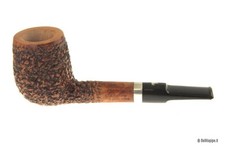 Pipa L'Anatra Rusticata con vera in argento - Lovat - filtro 9mm