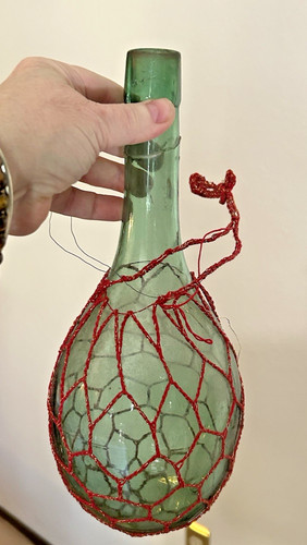 Antica bottiglia vino - , demijohn
