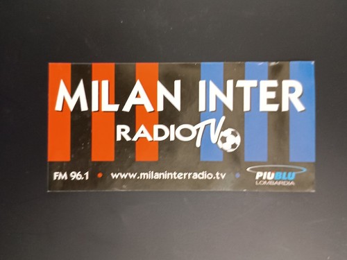 Adesivo milan inter radio - milan,