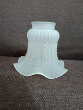 Antica coppa campana in vetro per lampadario abajour come da foto