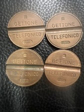 4 GETTONi TELEFONICI -Rari