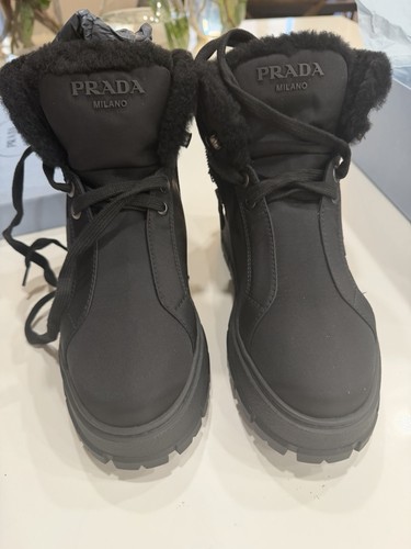 Stivali prada neri nylon - stivali,