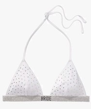Top bikini triangolo lucido