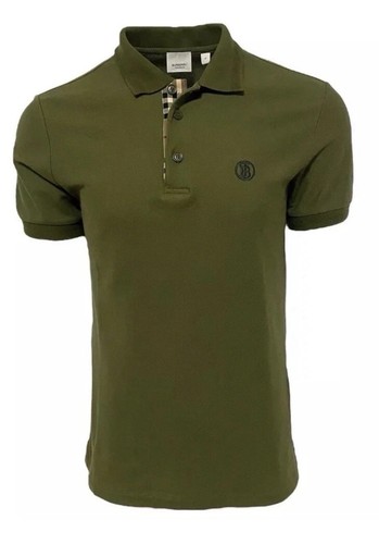 Burberry polo marrone piqué - burberry,