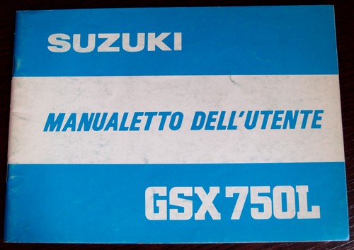 Suzuki gsx750l 1980 manuale - suzuki, 1980,