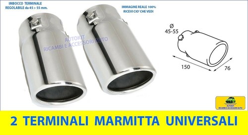 Terminale scarico auto inox