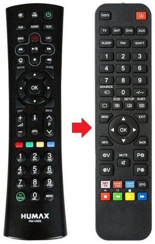 Telecomando adatto per humax - telecomando,