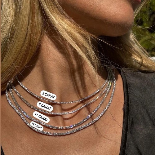 Collana tennis diamanti - collana,