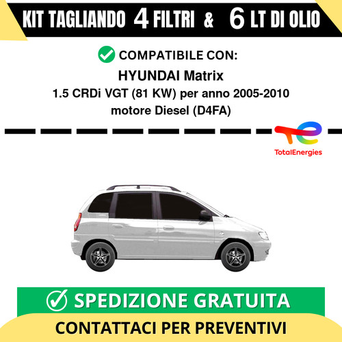 Tagliando per hyundai matrix - per,