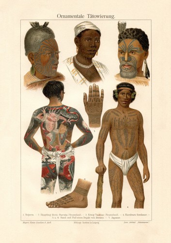 Tatuaggio ornamentale stampa