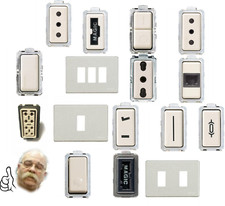 COMPONENTI PRESA BTICINO MAGIC ORIGINALE 5180 5113 5001 5003 5011 5100 5300 5188