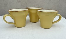 Set 3 TAZZE CAFFÈ VIETRI Cucina Fresca Made in Italy Giallo Zafferano Crema