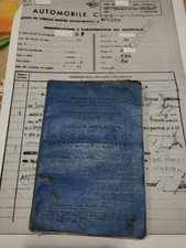 Piaggio Vespa 150 VB1T 1957 Libretto+Visura 