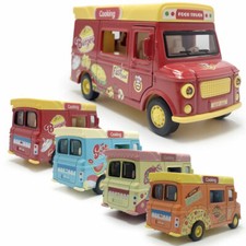 Carrello Gelato 1/36 Food Truck Modello Die Cast Giocattolo per Bambini Collezione Regali