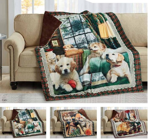 Coperta plaid con - , retro