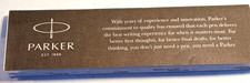 PARKER - GARANZIA / LIBRETTO PER PENNA -STILO-MATITA -VINTAGE
