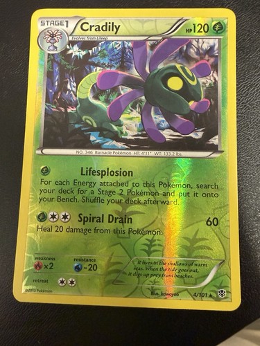 Cradily 101 plasma - plasma, blast