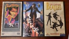 LOTTO 3 VHS - BEATLES - JOHN BELUSHI - CHUCK BERRY -  RARE, PERFETTE.