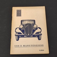 Libretto uso manutenzione Fiat