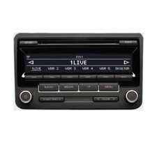 Autoradio CD Originale VW RCD 310 MP3 AUX display bianco/nero codice pin