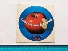 ADESIVO MELA LAPI MONDO DA RAGAZZI VINTAGE ANNI 80 OLD STICKER AUTOCOLLANT