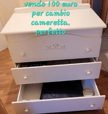 Mod. Lorena Fasciatoio Bagnetto Cassettiera per Neonato Infanzia Bambino Mobile