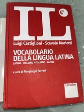 IL Vocabolario della Lingua Latina Quarta Edizione Dizionario Latino Castiglioni