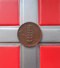 (£)   5 Centesimi 1934 (Spiga