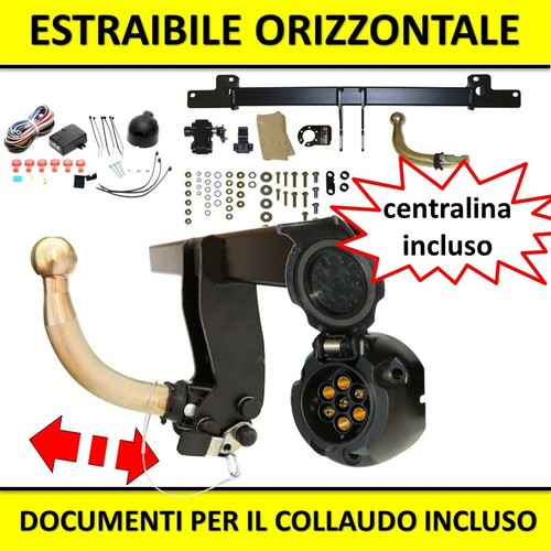 Gancio traino estraibile per