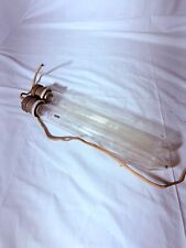 2 Luci vintage a tubo trasparente