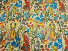 Tessuto stampa blocco mano 25