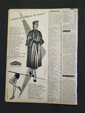 OMSA CALZE + ROSSANA PODESTA' RITAGLIO CLIPPING ANNI 1960 ADVERTISING x9