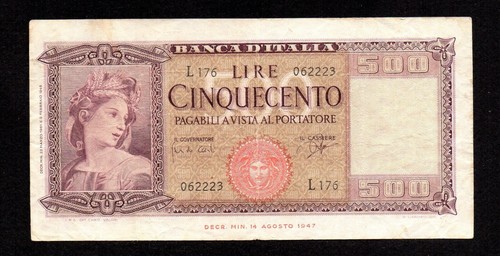 Cinquecento 500 lire italia - 500,