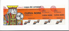 Biglietto Completo Finale Coppa Europa 1984 - LIVERPOOL v. AS ROMA