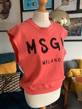 Felpa smanicata con marchio