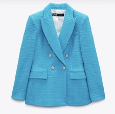 Blazer Zara in tweed tessuto