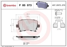 Set di pastiglie freno BREMBO
