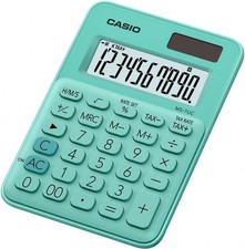 Casio Mini Calcolatrice da Tavolo MS7UC-GN 10 Cifre Verde Pastel. 120x85.5x19.4m