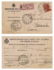 Italia Regno 1926 Ricevuta di