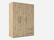 Armadio a 3 ante battenti FATHIE con 3 cassetti, in laminato. LAP 145x200x59 cm.