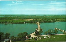 Veduta da North Hero, North Hero Bridge sul lago Champlain, cartolina Vermont