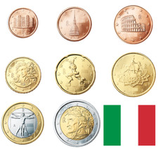 ITALIA  1 CENT - 2 EURO 2002 - 2023 + 2 EURO COMMEMORATIVI - CIRCOLATE